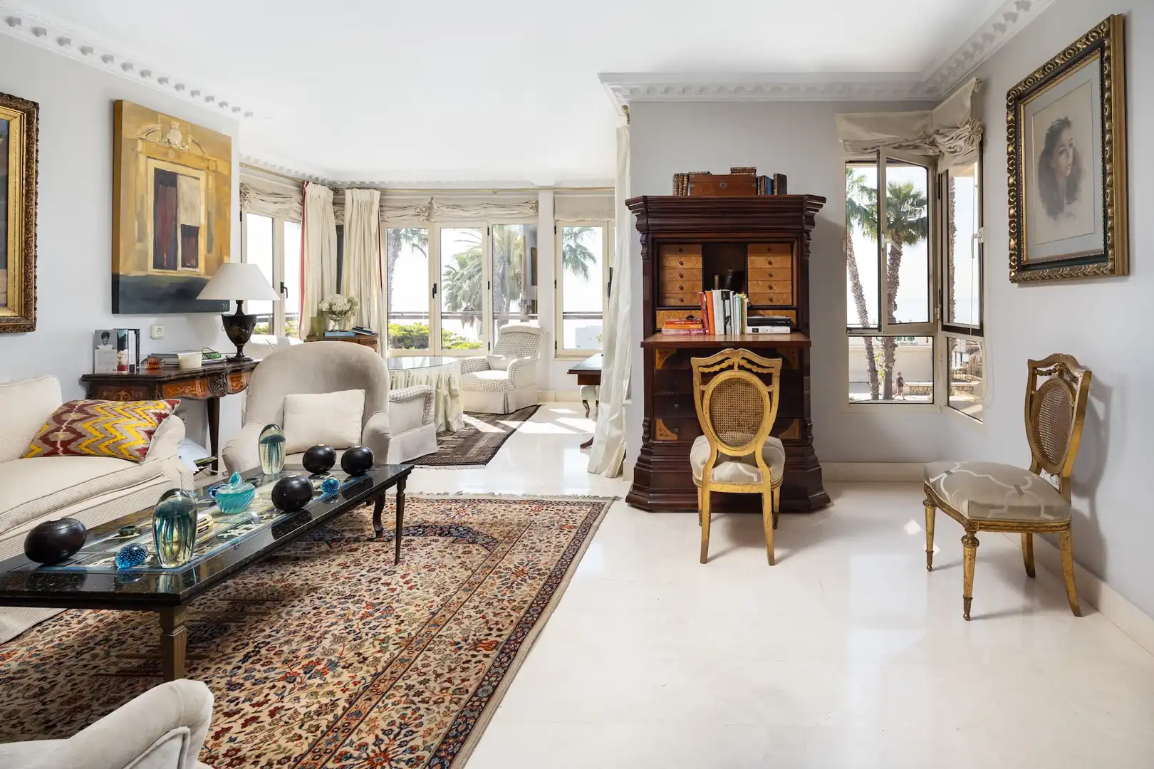 Sala de estar de Piso en venta en Málaga con Aire acondicionado, Trastero y Amueblado