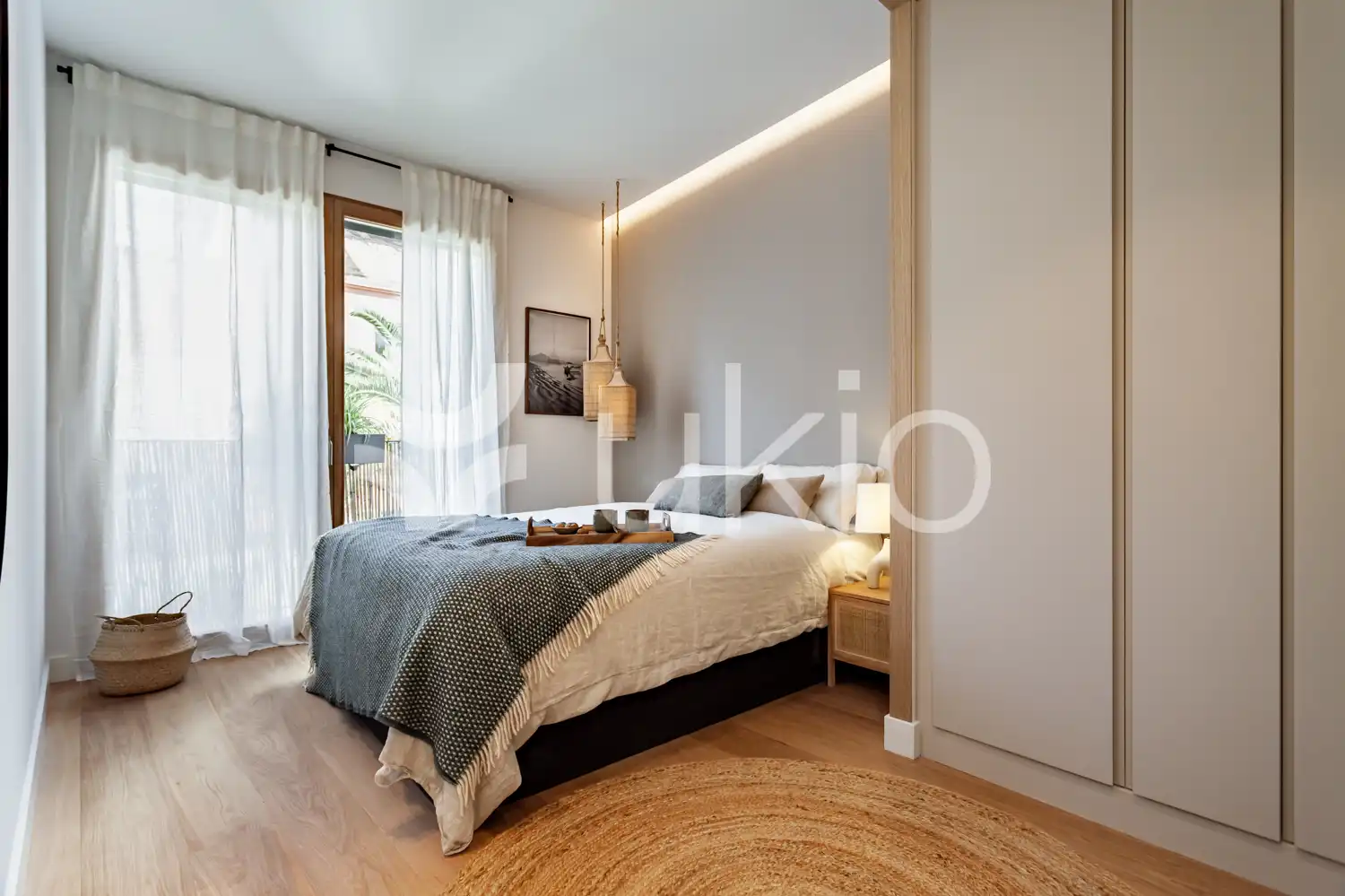 Habitación de Apartamento de alquiler en Barcelona con Aire acondicionado, Calefacción y Amueblado