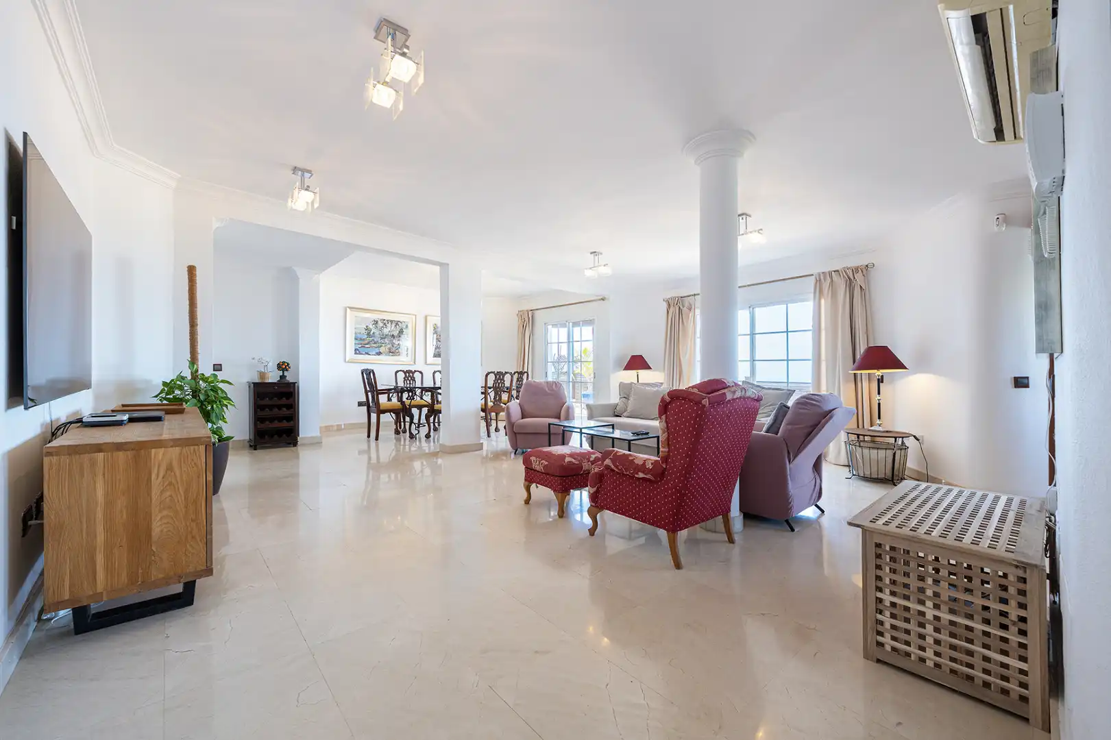 Sala de estar de Casa o chalet en venta en San Bartolomé de Tirajana con Aire acondicionado, Jardín privado y Terraza