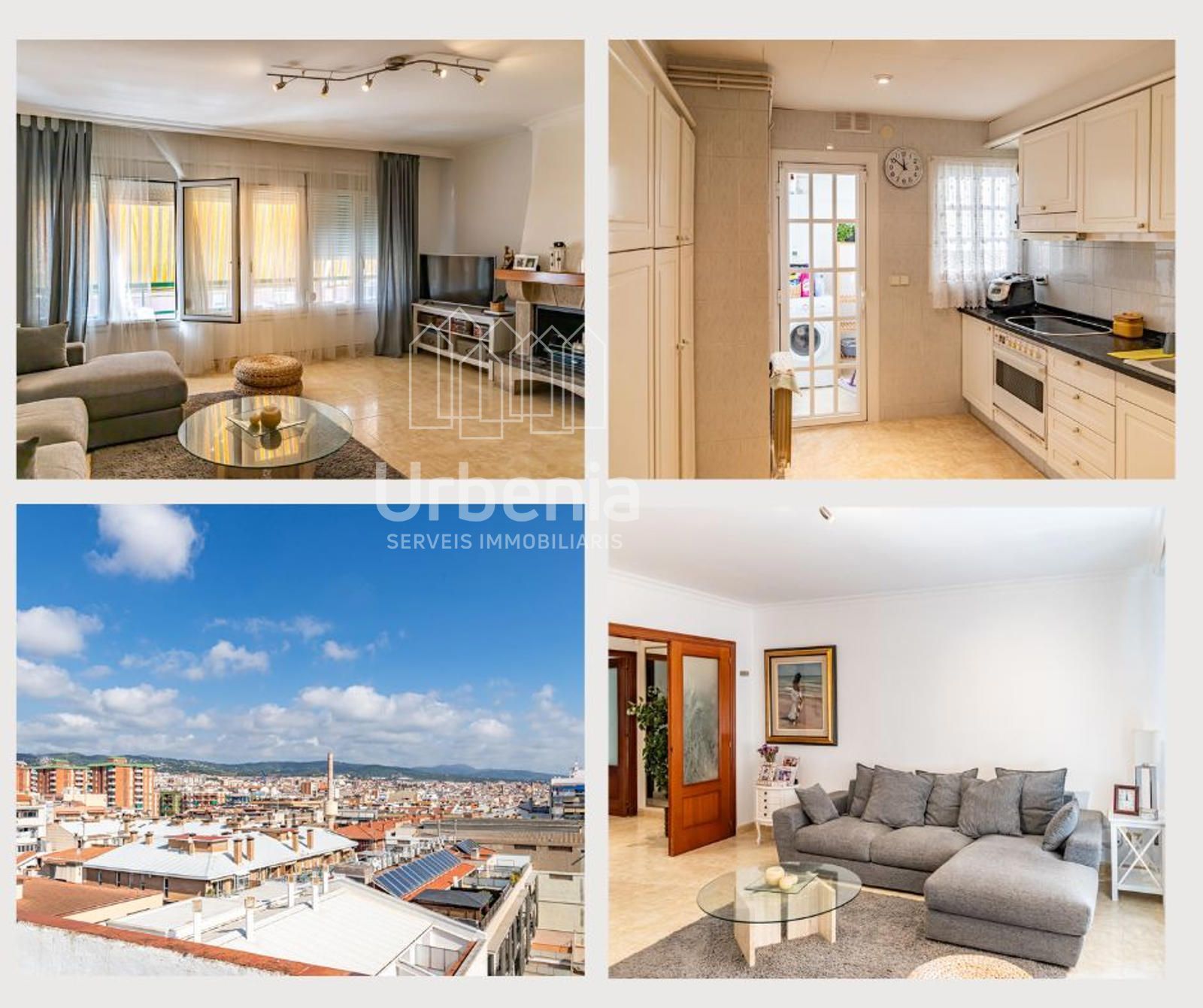 Vista exterior de Àtic en venda en Mataró amb Calefacció i Terrassa