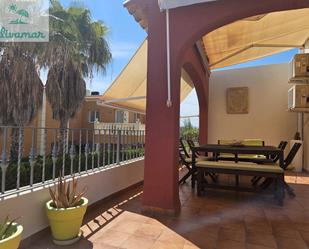 Terrace of House or chalet to rent in Oliva  with Air Conditioner, Heating and Terrace