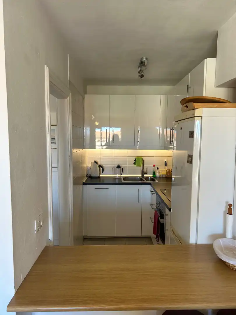 Küche von Dachboden zum Verkauf in Arona mit Terrasse, Möbliert und Ofen