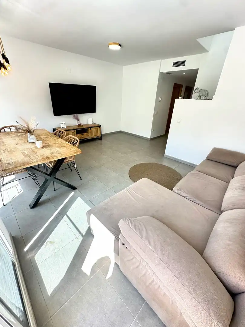 Sala d'estar de Dúplex en venda en Vilallonga / Villalonga amb Aire condicionat, Calefacció i Terrassa