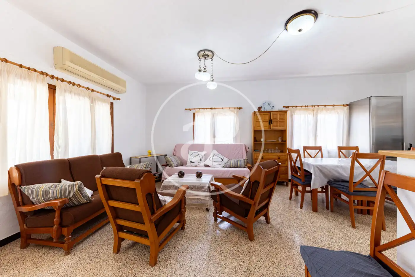 Wohnzimmer von Wohnung zum Verkauf in Santanyí mit Privatgarten