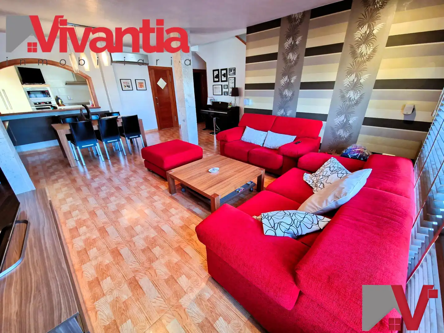 Living room of Duplexes for sale in Lorca  with Air Conditioner, Heating and Parquet flooring