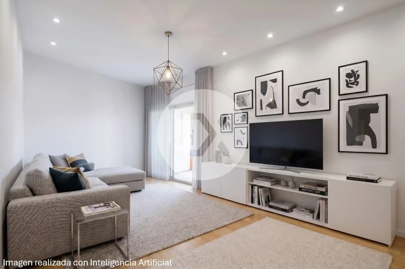 Wohnzimmer von Wohnung zum Verkauf in Castelldefels mit Parkett, Ofen und Balkon