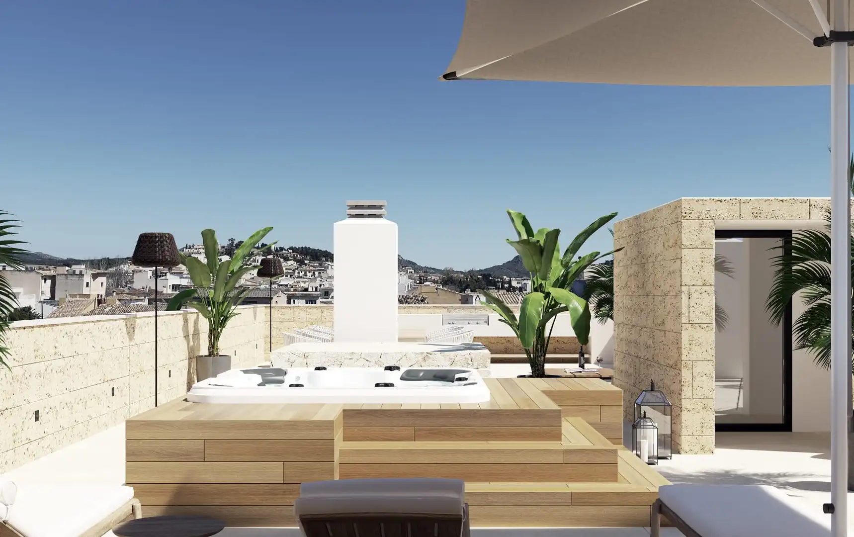 Terrasse von Dachboden zum Verkauf in Artà mit Klimaanlage, Heizung und Terrasse