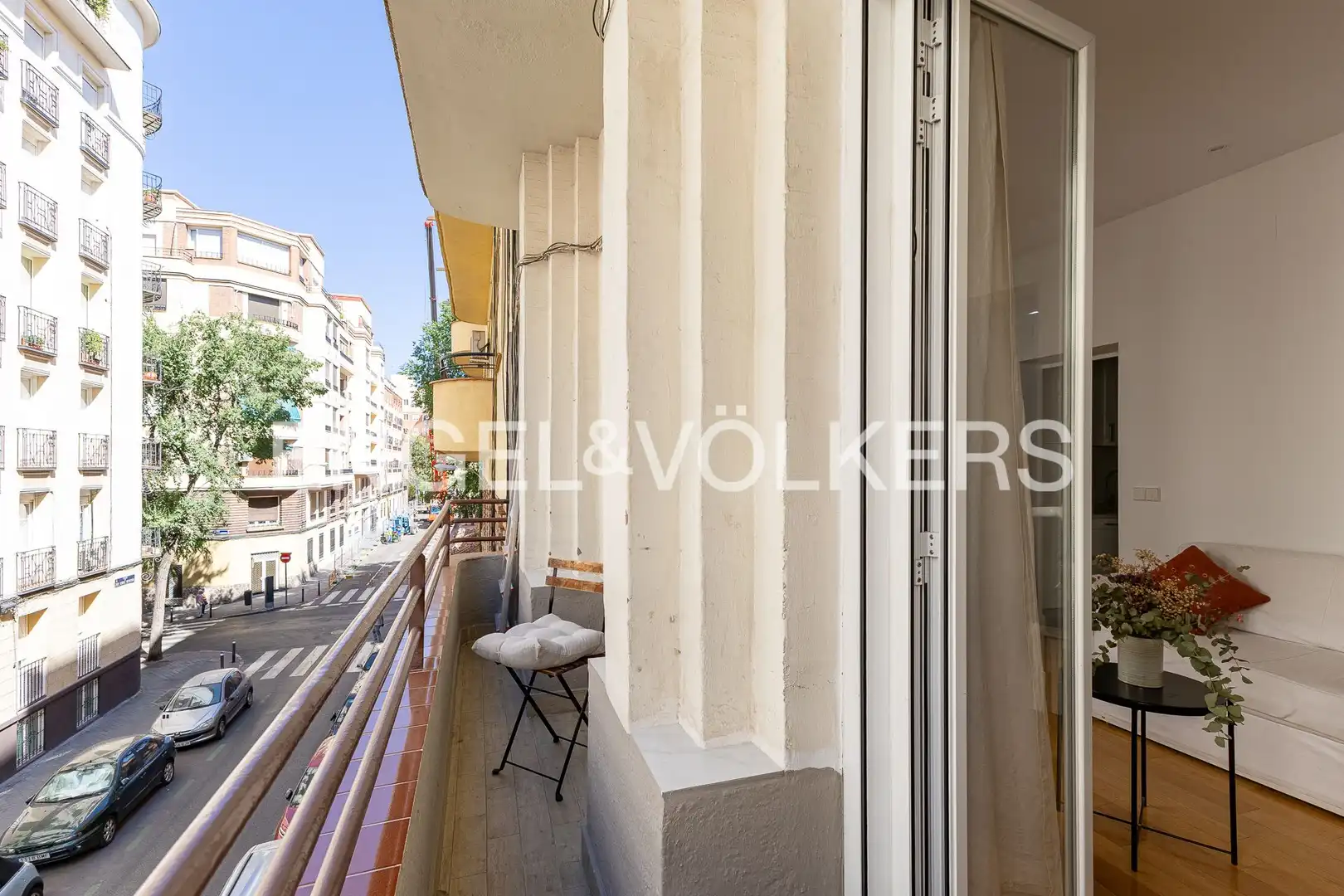Terrasse von Wohnung zur Miete in Madrid mit Heizung, Möbliert und Balkon