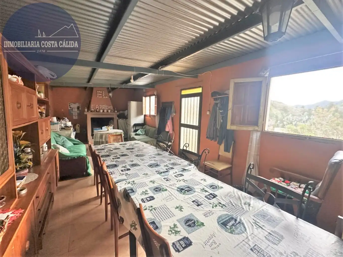 Menjador de Finca rústica en venda en Águilas amb Jardí privat, Terrassa i Traster