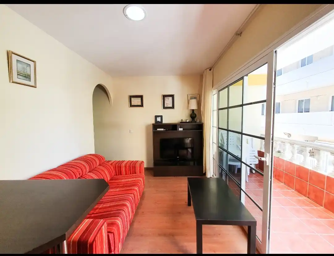 Sala de estar de Piso en venta en Mogán con Terraza, Amueblado y Lavadora