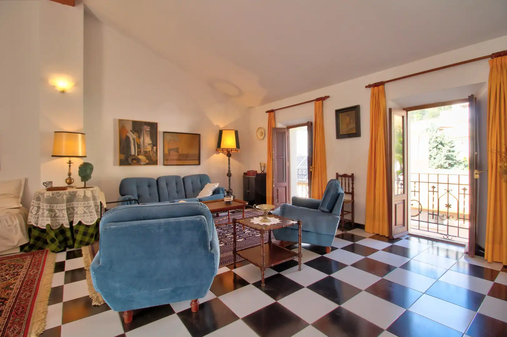 Sala d'estar de Finca rústica en venda en L'Atzúbia amb Terrassa