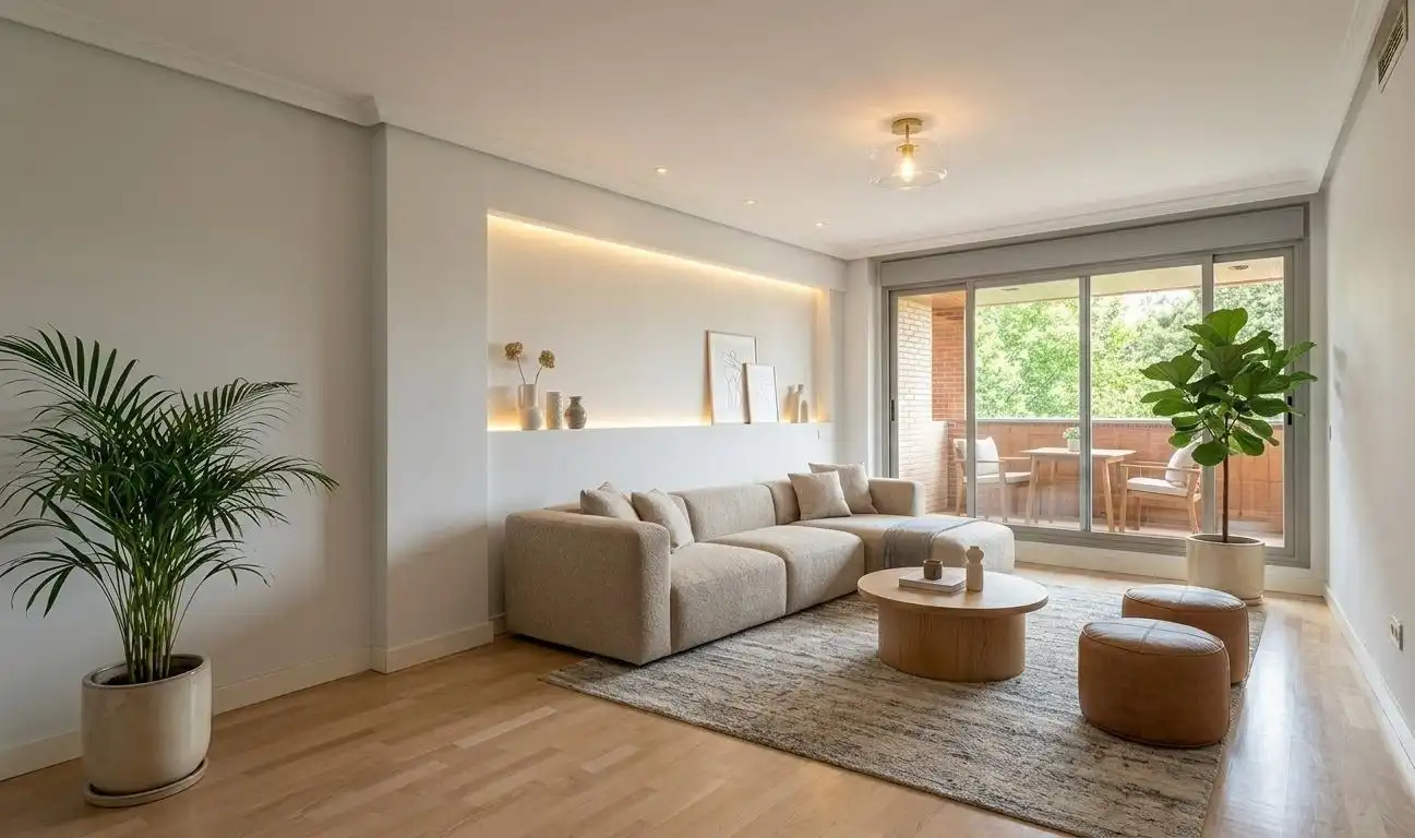 Living room of Flat for sale in Madrid  with Air Conditioner, Heating and Terrace