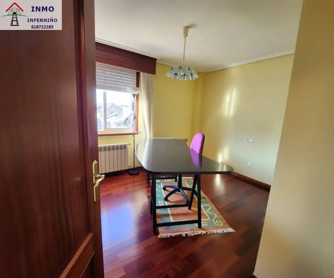 Dining room of Flat for rent in Ferrol  with Parquet flooring, Storage room and Furnished