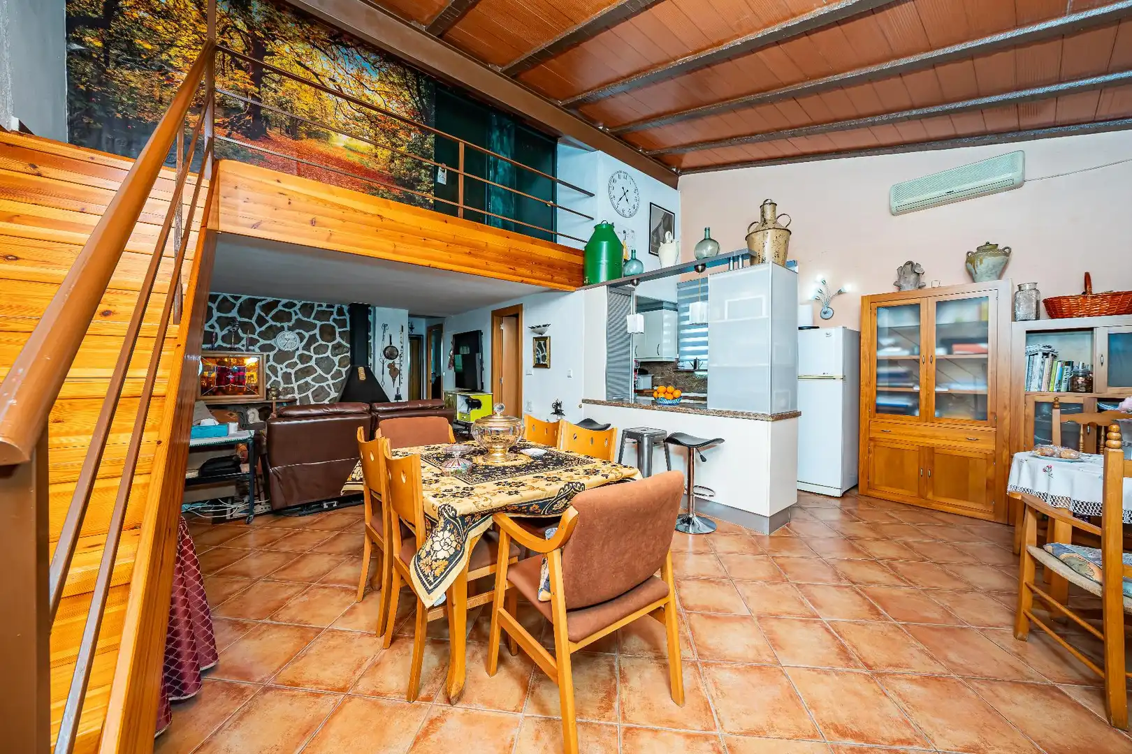 Cocina de Finca rústica en venta en Onil con Aire acondicionado, Jardín privado y Terraza