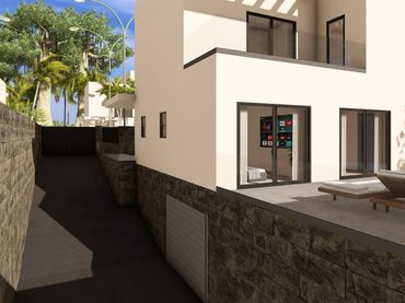 Semi-detached house with pool for sale in Finestrat Pueblo