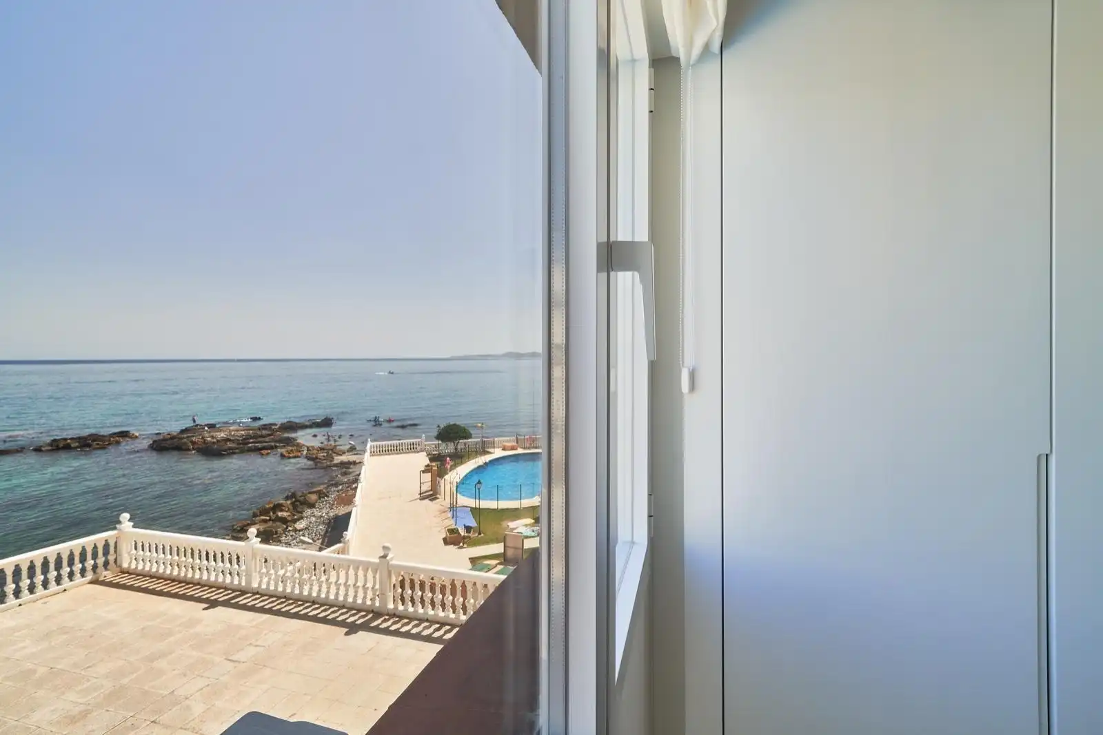 Terrassa de Apartament de lloguer en Benalmádena amb Aire condicionat, Terrassa i Moblat