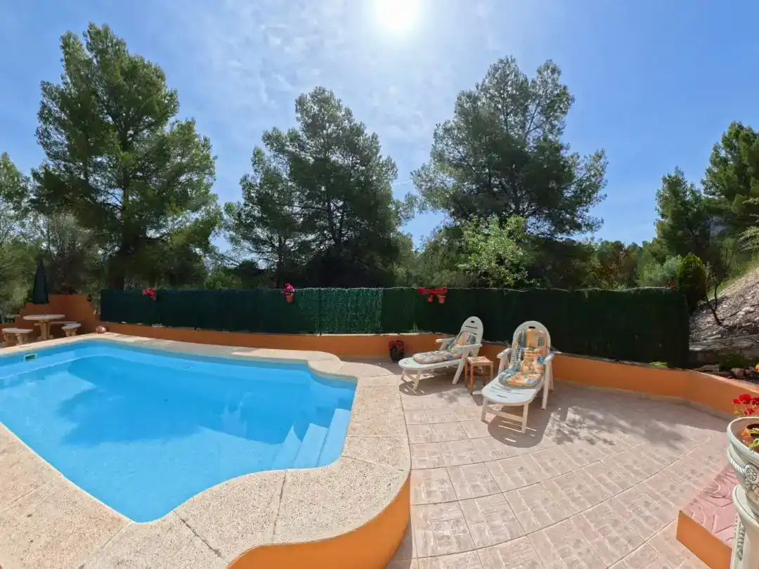 Swimming pool of Flat for rent in Tibi  with Air Conditioner, Private garden and Swimming Pool