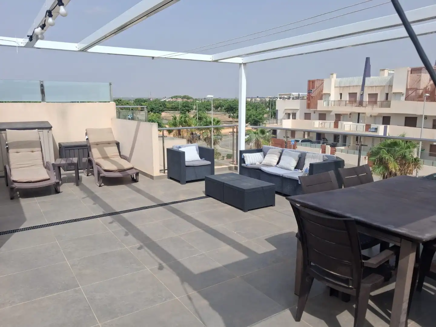 Terrace of Attic for rent in Pilar de la Horadada  with Air Conditioner, Terrace and Furnished
