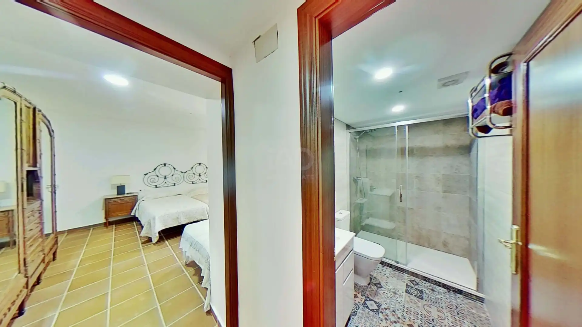 Baño de Finca rústica en venta en Bigues i Riells del Fai con Aire acondicionado y Calefacción