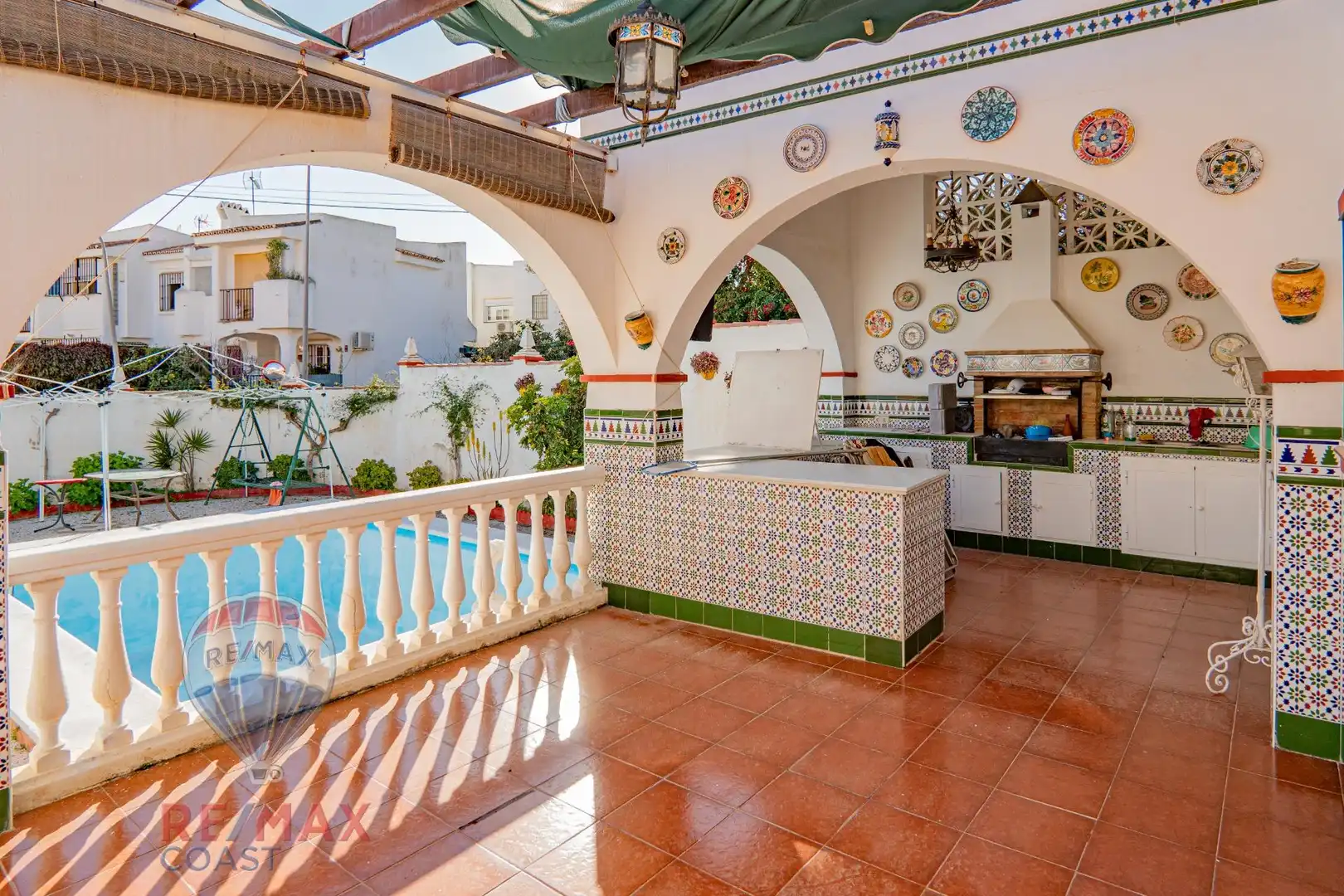Terraza de Casa o chalet en venta en Rincón de la Victoria con Jardín privado, Terraza y Piscina