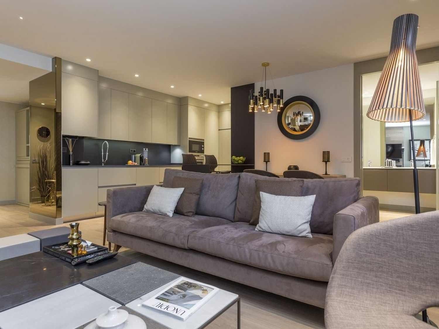 Sala d'estar de Apartament de lloguer en Pulpí amb Aire condicionat