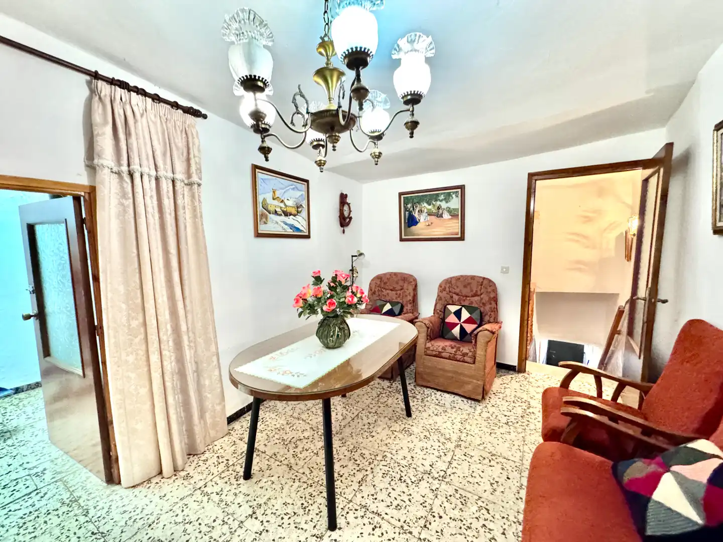 Living room of Houses for sale in Aldeire  with Storage room, Furnished and Balcony