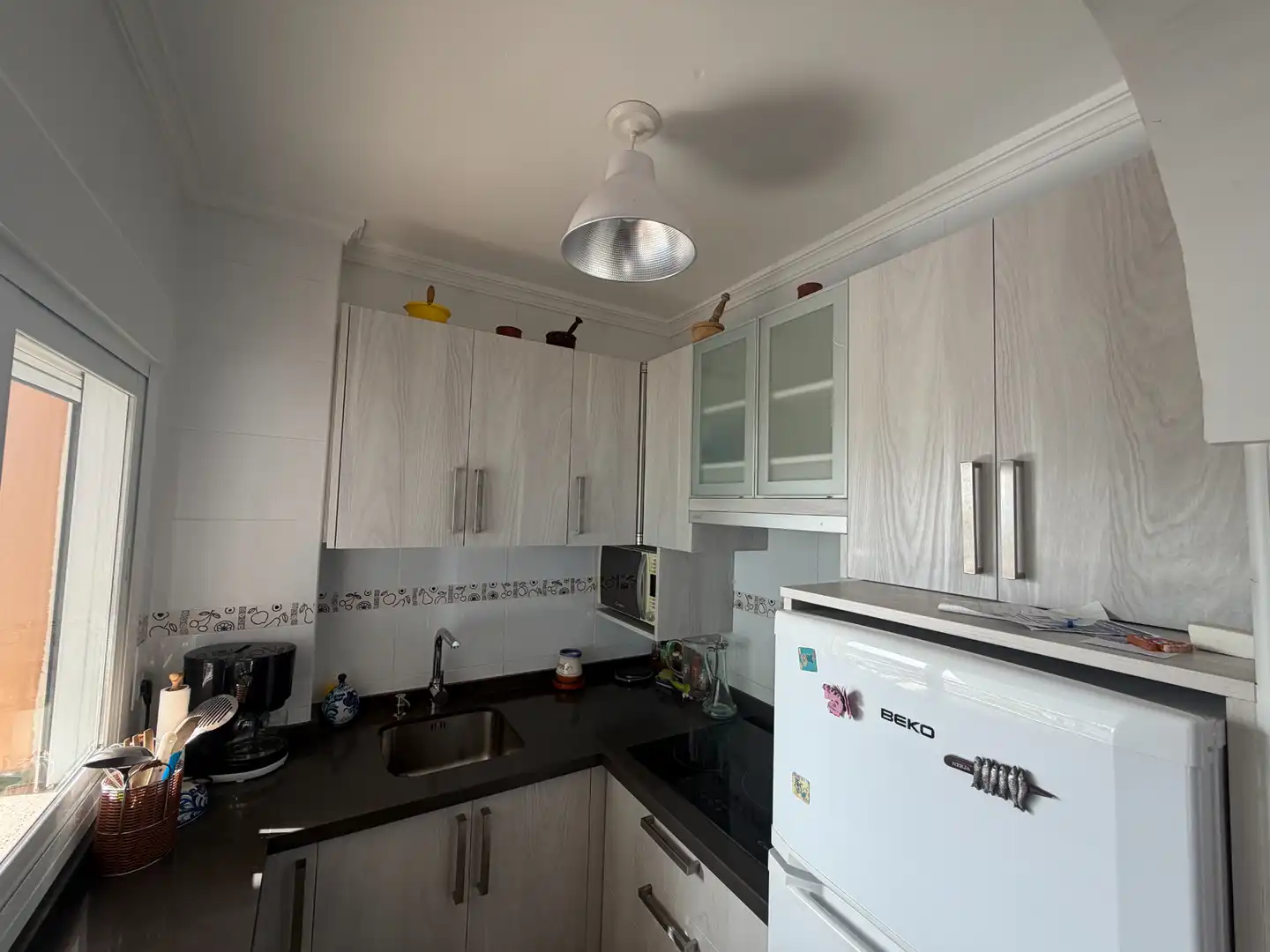Cocina de Apartamento en venta en Algarrobo con Aire acondicionado, Terraza y Amueblado