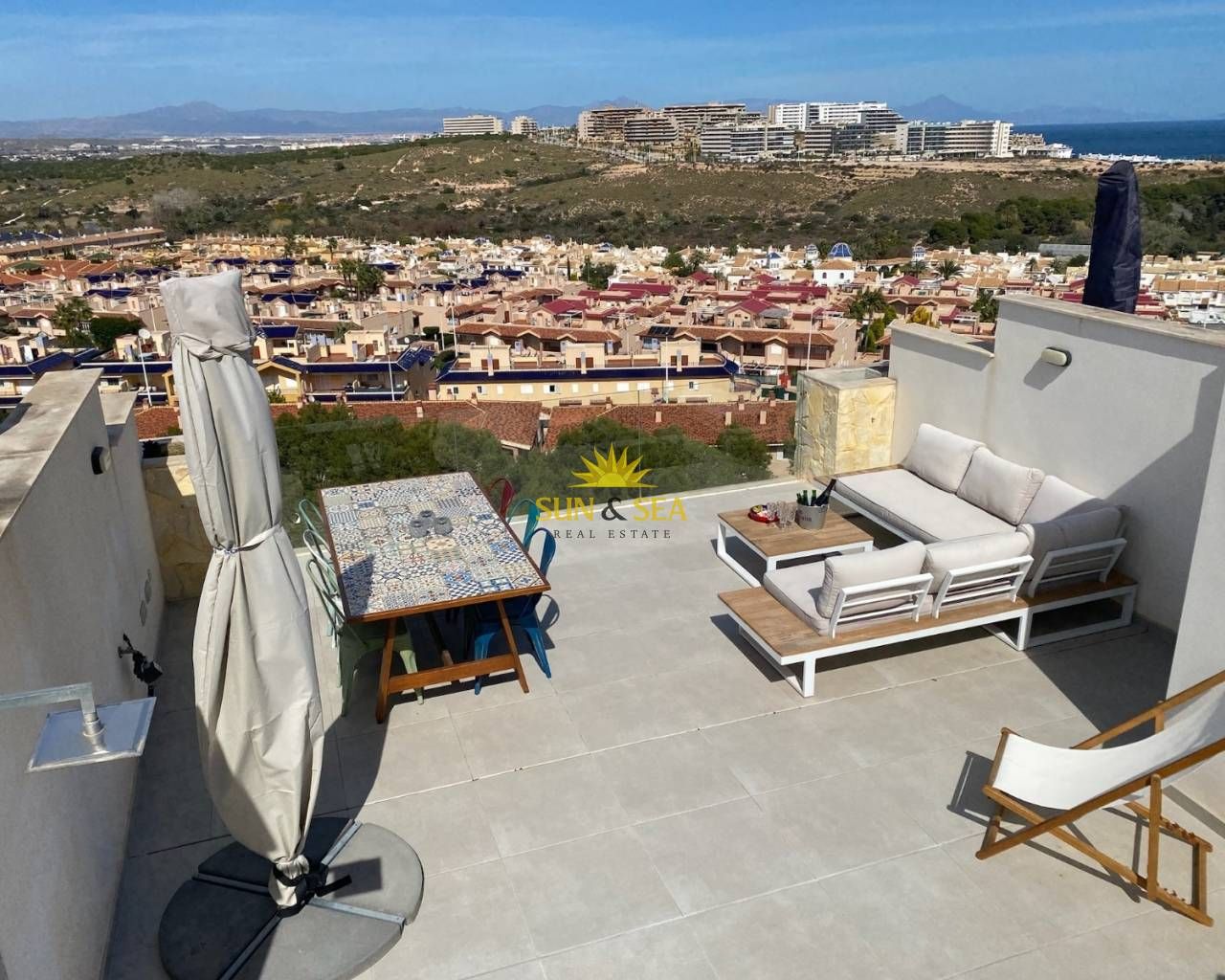 Terrace of Flat to rent in Santa Pola  with Air Conditioner, Heating and Terrace