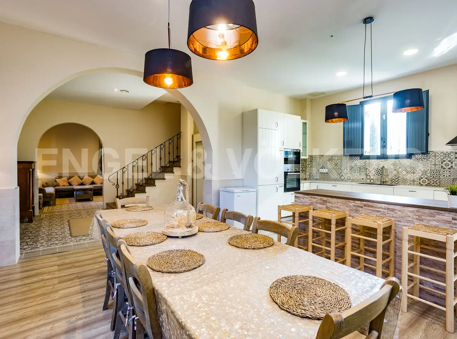 Dining room of Country homes for sale in Llinars del Vallès  with Air Conditioner, Heating and Private garden