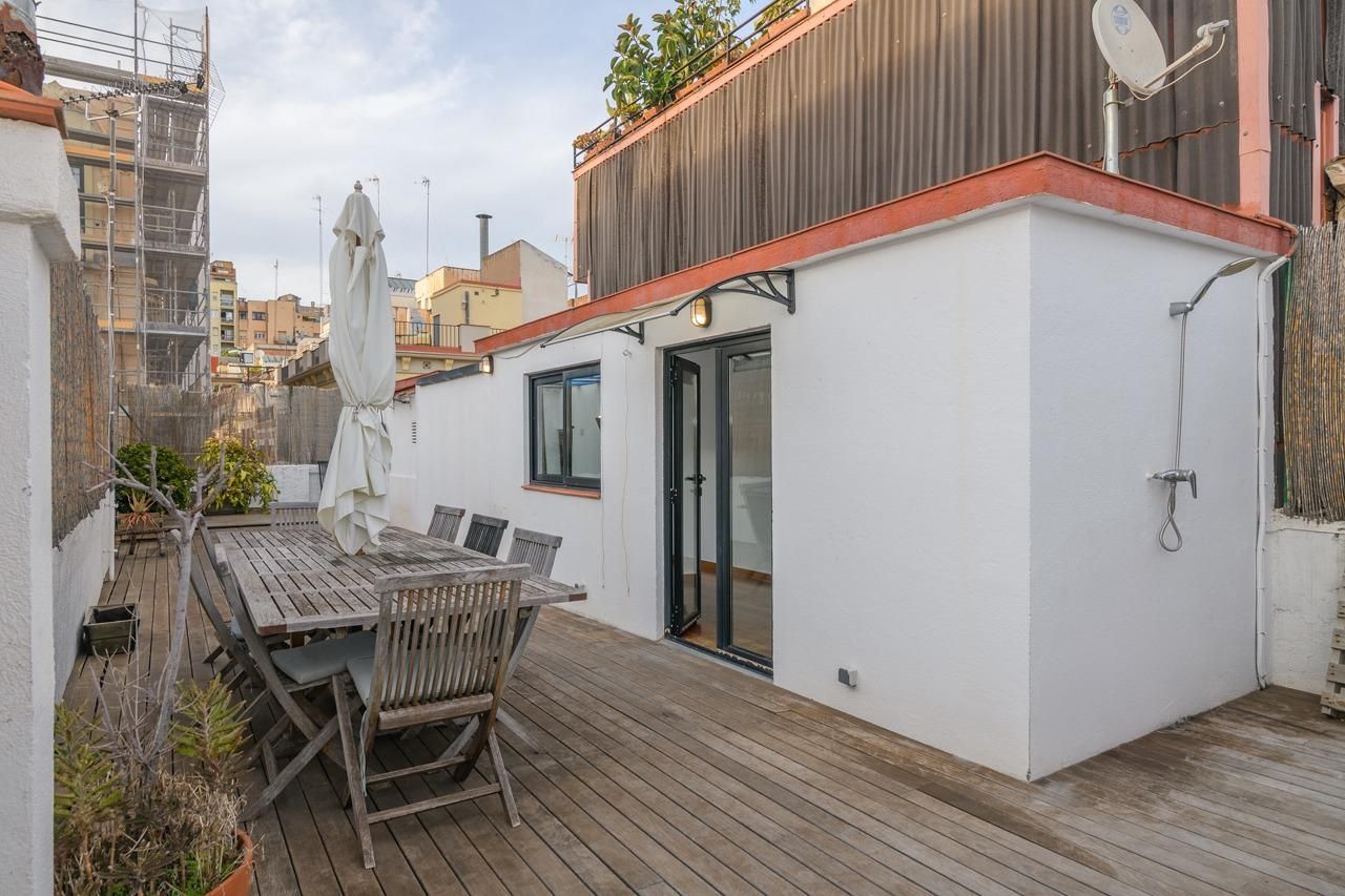 Terrace of Attic for sale in  Barcelona Capital  with Air Conditioner, Heating and Parquet flooring