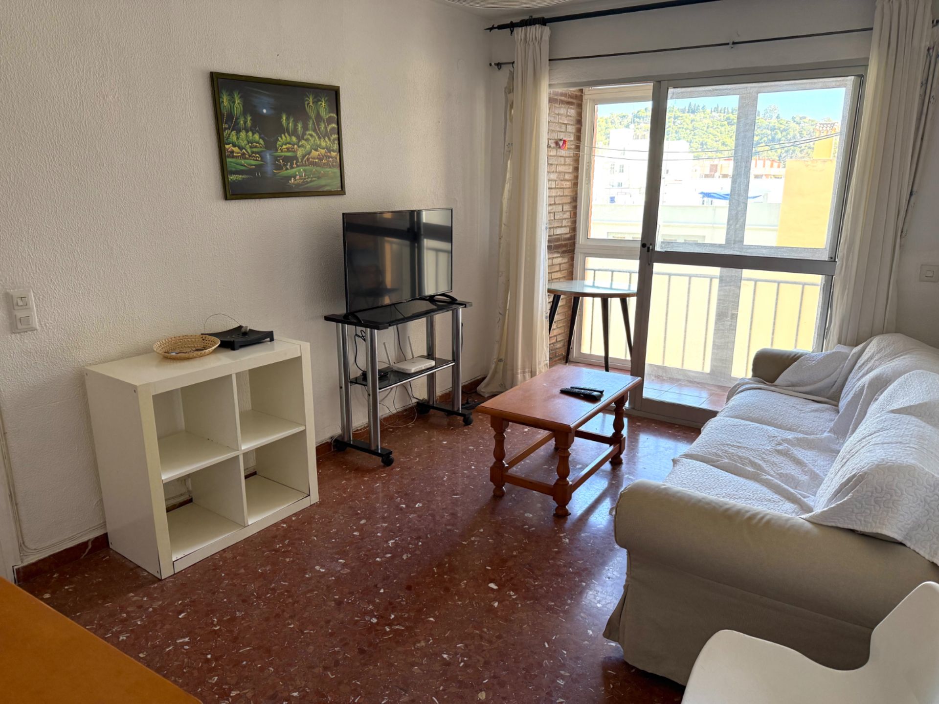 Living room of Flat to rent in Málaga Capital  with Terrace, Furnished and Oven