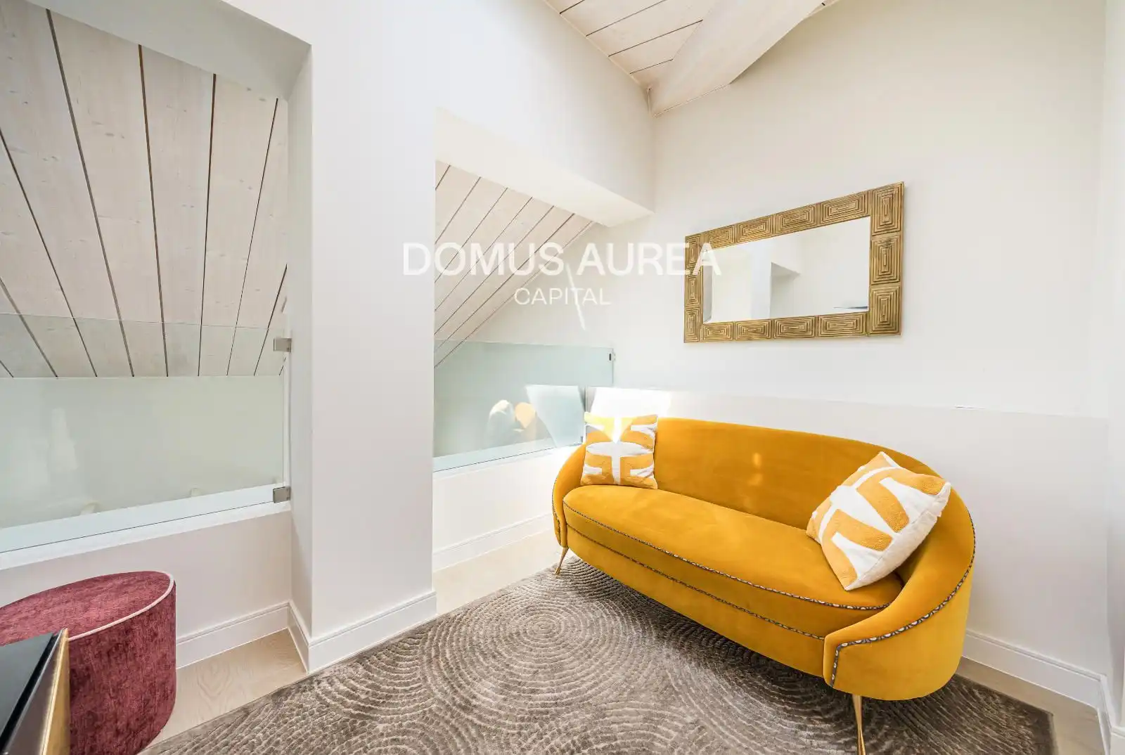 Wohnzimmer von Maisonette zur Miete in Madrid mit Klimaanlage, Heizung und Terrasse