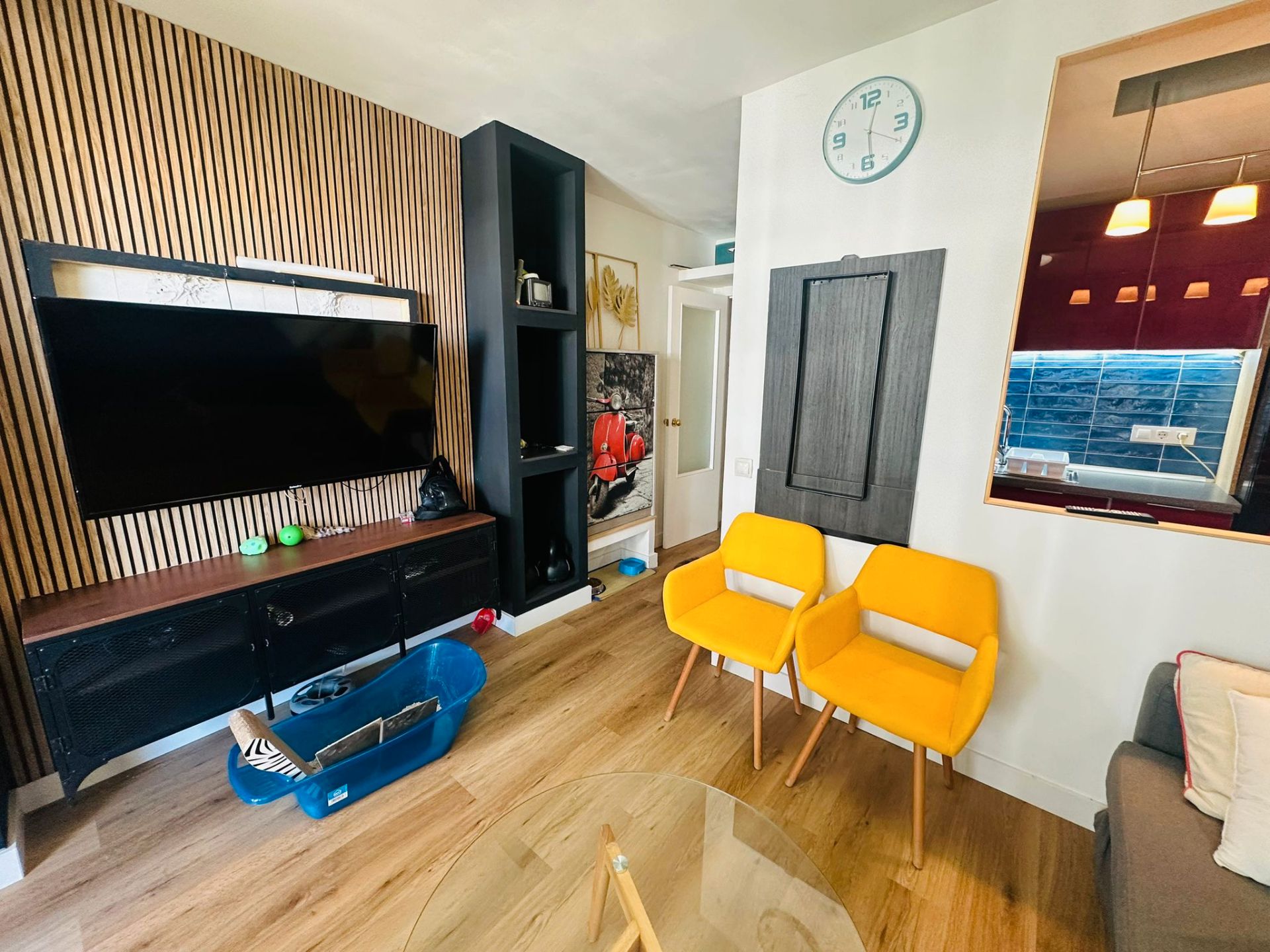 Living room of Flat for sale in Salou  with Heating, Private garden and Parquet flooring