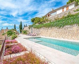 Swimming pool of Country house to rent in Puigpunyent  with Air Conditioner, Heating and Terrace