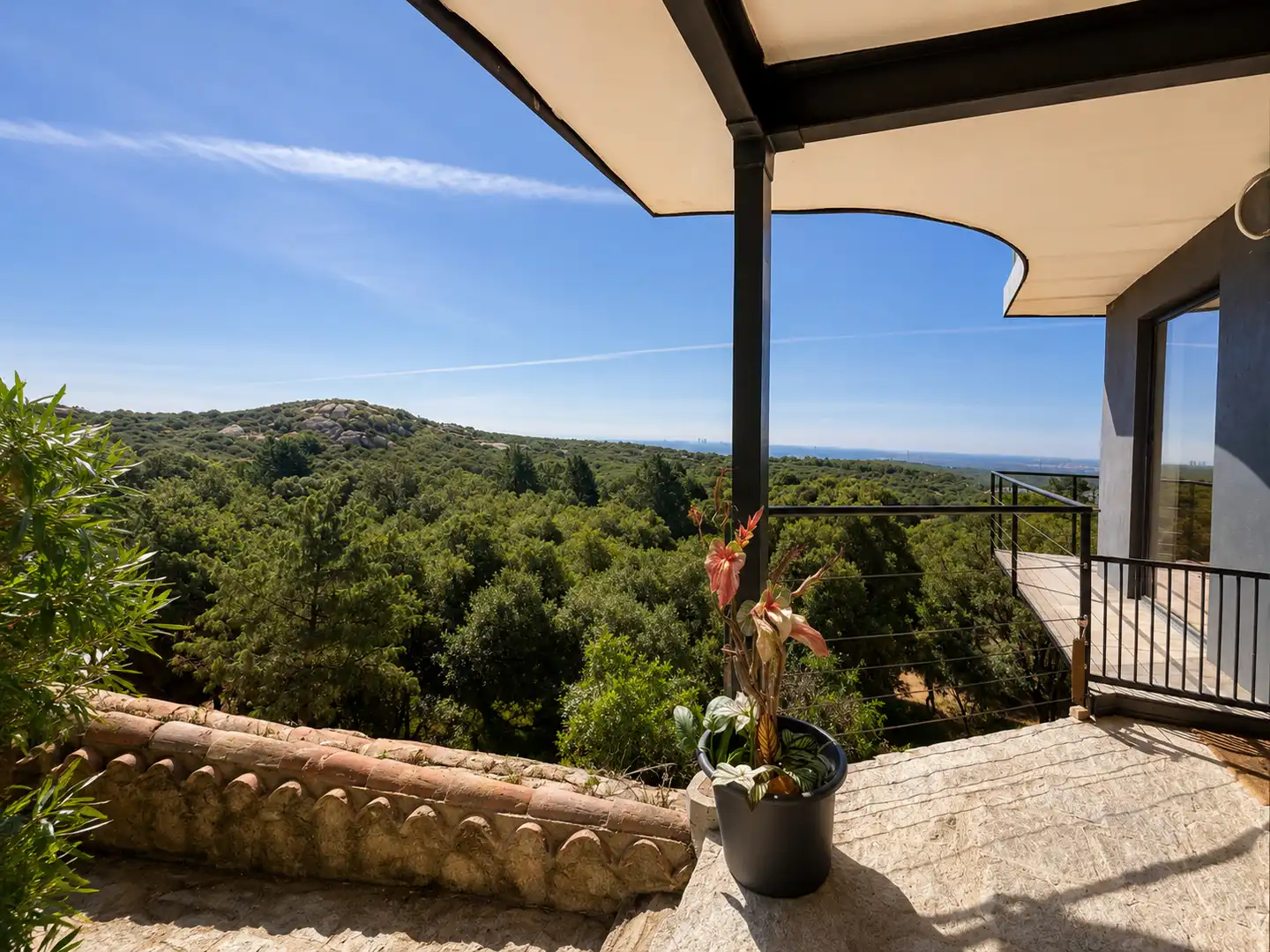 Terrace of Houses for sale in Hoyo de Manzanares  with Air Conditioner, Private garden and Swimming Pool