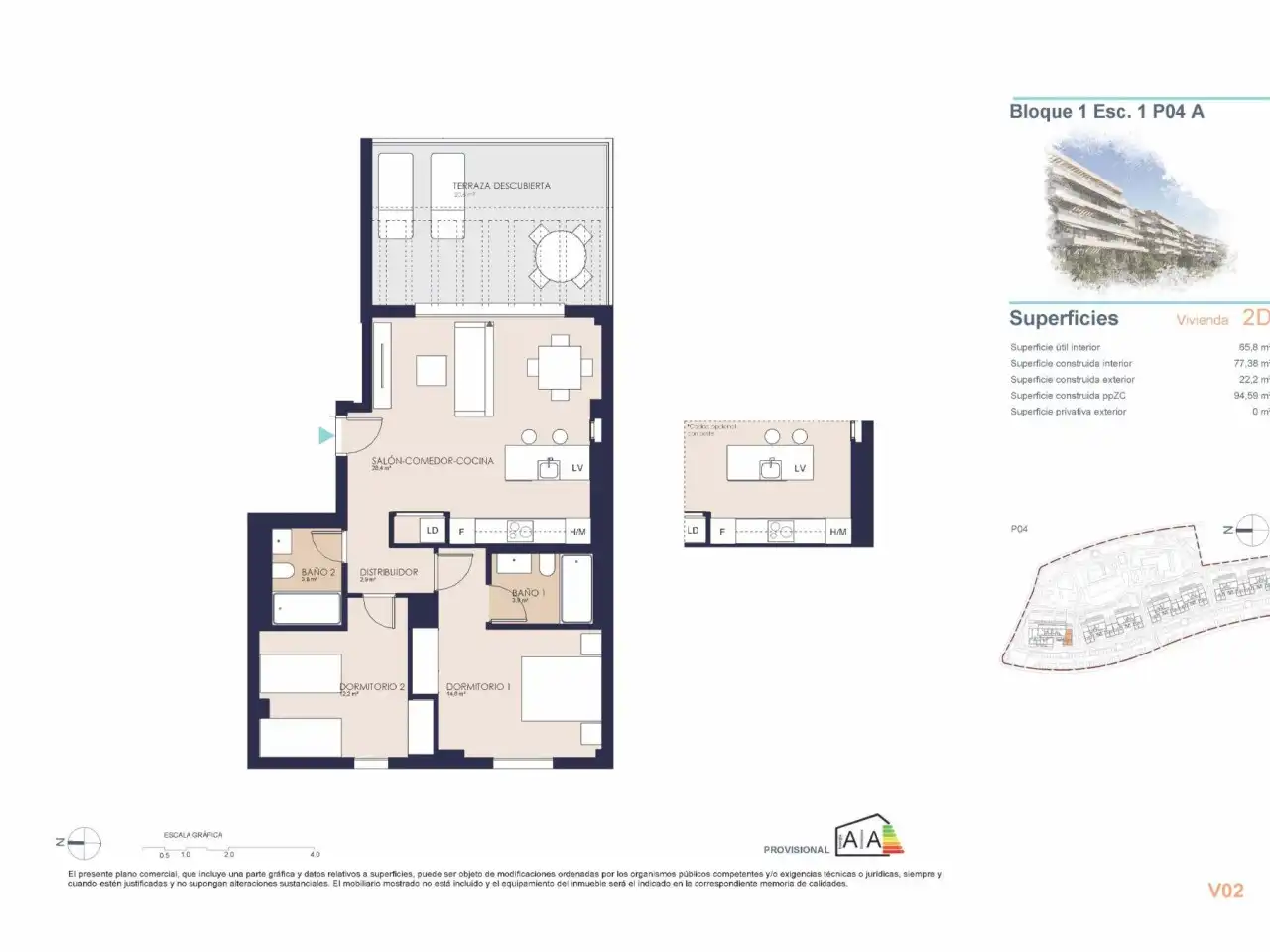Appartement compact avec piscine à vendre à El Verger, imagen 14