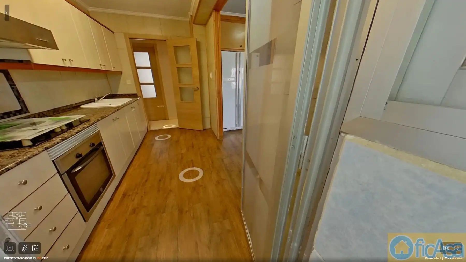 Kitchen of Flat for sale in Castellón de la Plana / Castelló de la Plana  with Air Conditioner, Parquet flooring and Balcony