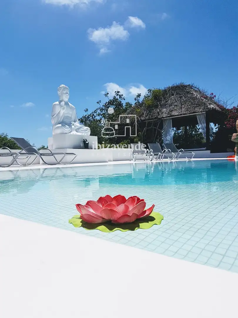 Swimming pool of Houses for sale in Santa Eulària des Riu  with Air Conditioner, Private garden and Terrace