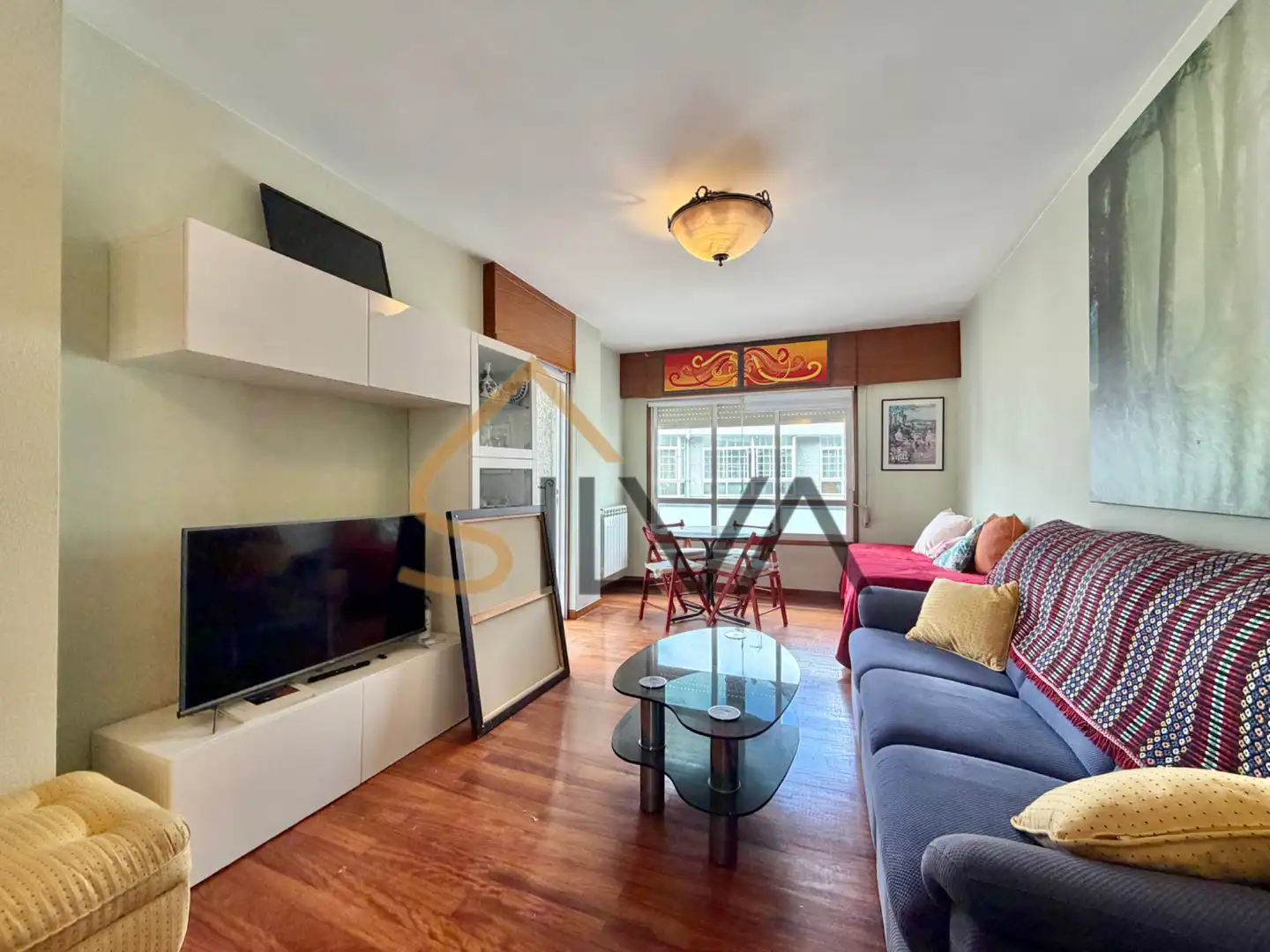Sala de estar de Piso en venta en Lugo con Calefacción, Trastero y Amueblado