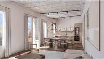 Living room of Flat for sale in  Barcelona Capital  with Air Conditioner, Terrace and Furnished