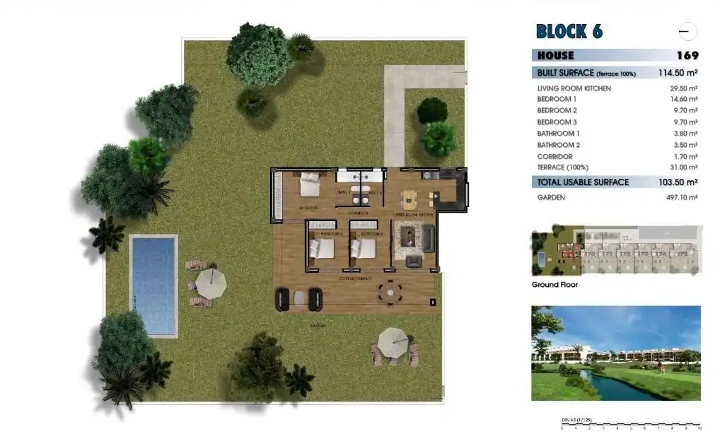 Appartement compact avec piscine à vendre à Las Lomas de Rame - Bahía Bella, imagen 2