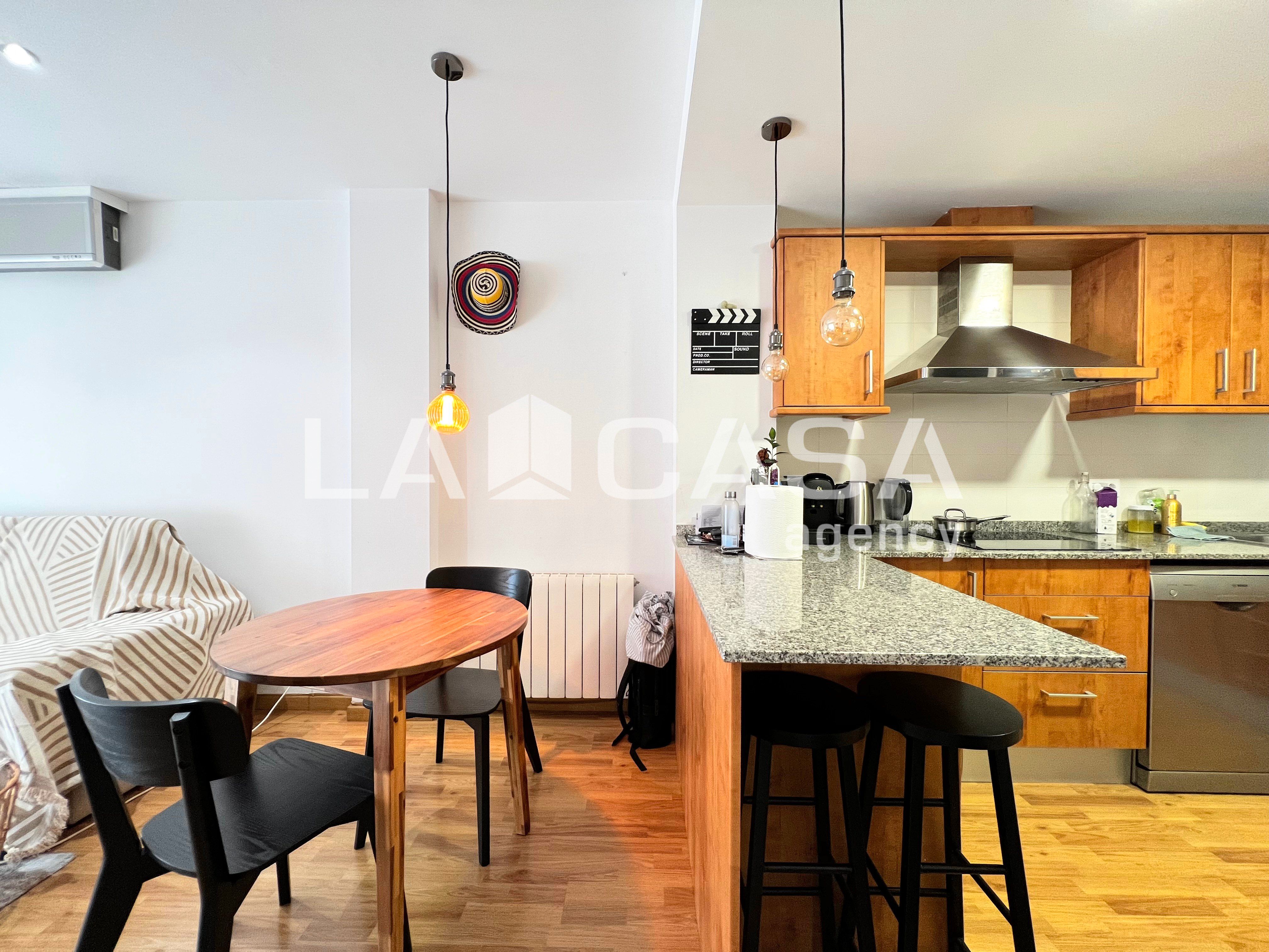 Kitchen of Flat for sale in Badalona  with Heating and Balcony