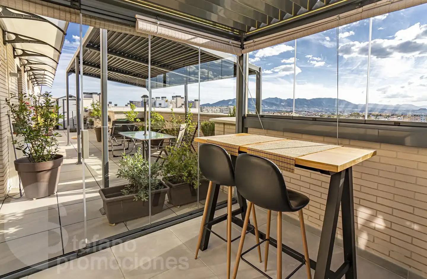 Terrasse von Dachboden zum Verkauf in Málaga mit Klimaanlage, Terrasse und Abstellraum