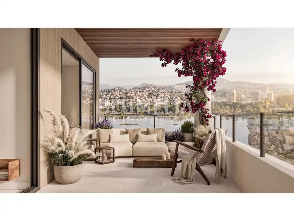 Terraza de Apartamento en venta en Calpe / Calp con Aire acondicionado, Calefacción y Jardín privado