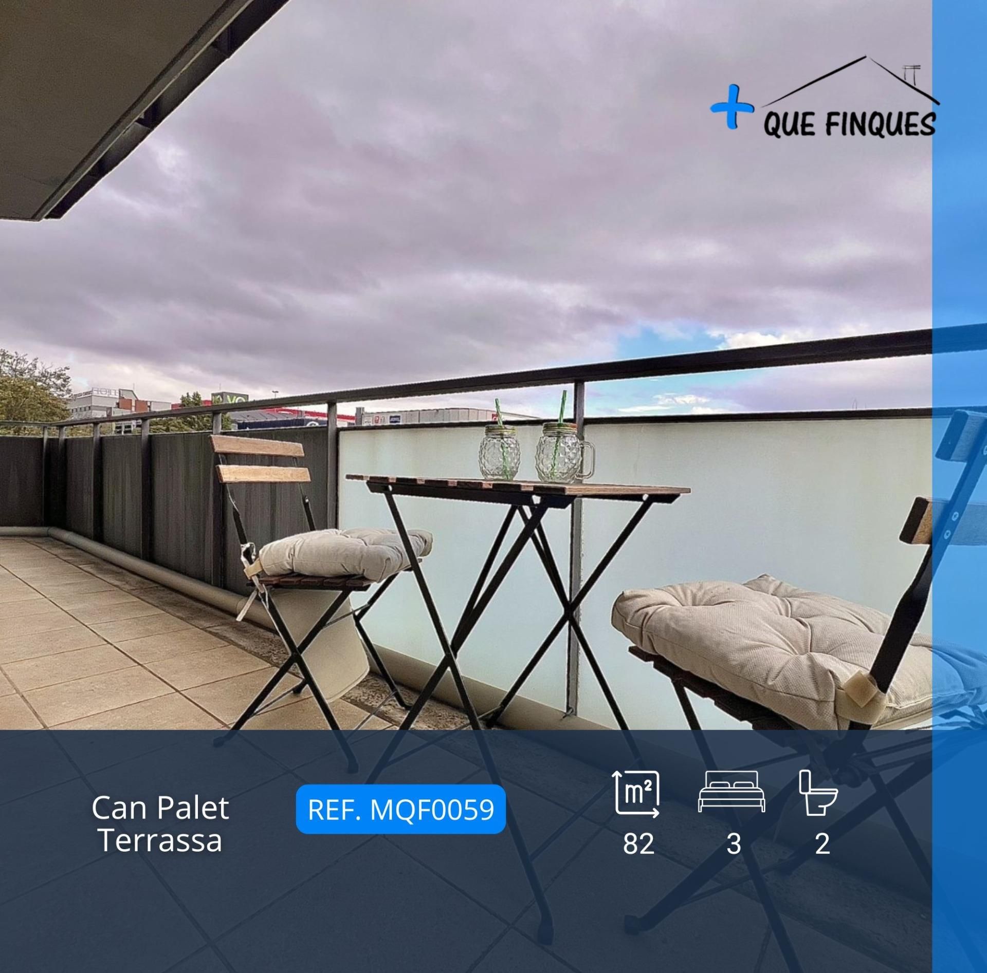 Balcony of Flat for sale in Terrassa  with Heating and Balcony