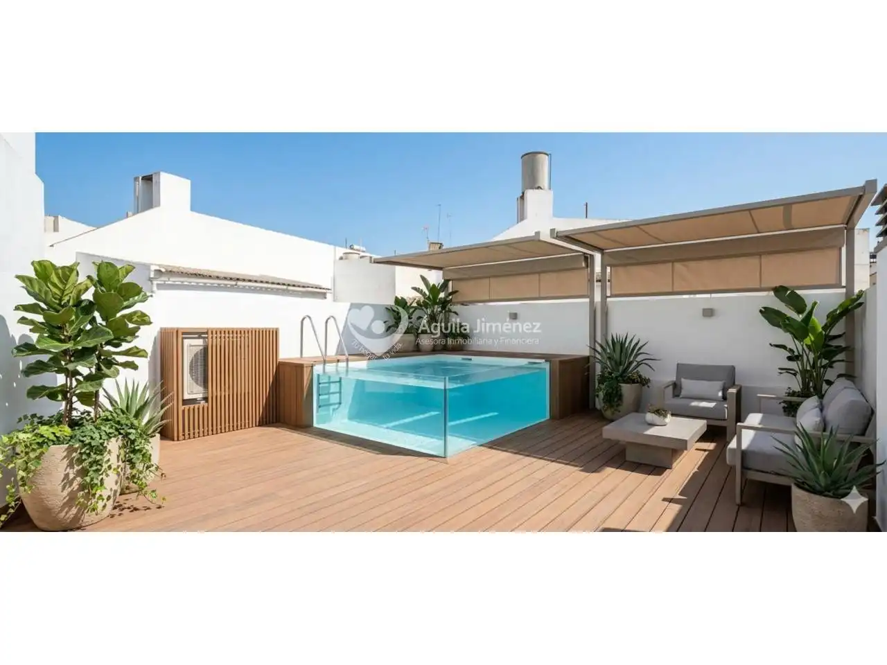 Piscina de Casa o chalet en venta en Alcalá de Guadaira con Calefacción y Terraza