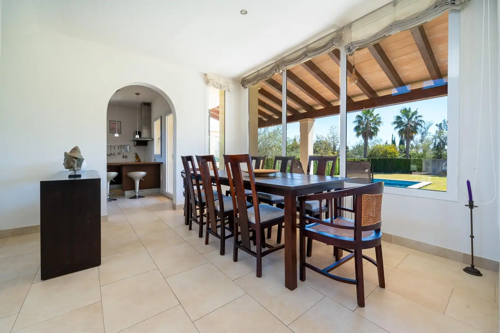 Comedor de Casa o chalet de alquiler en Binissalem con Aire acondicionado, Calefacción y Jardín privado