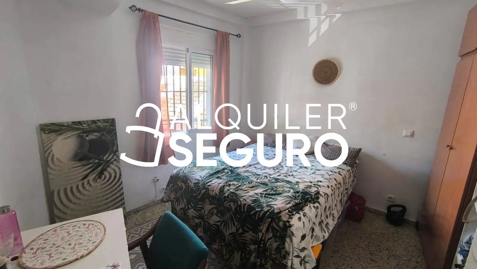Bedroom of Flat for rent in Málaga  with Air Conditioner and Furnished