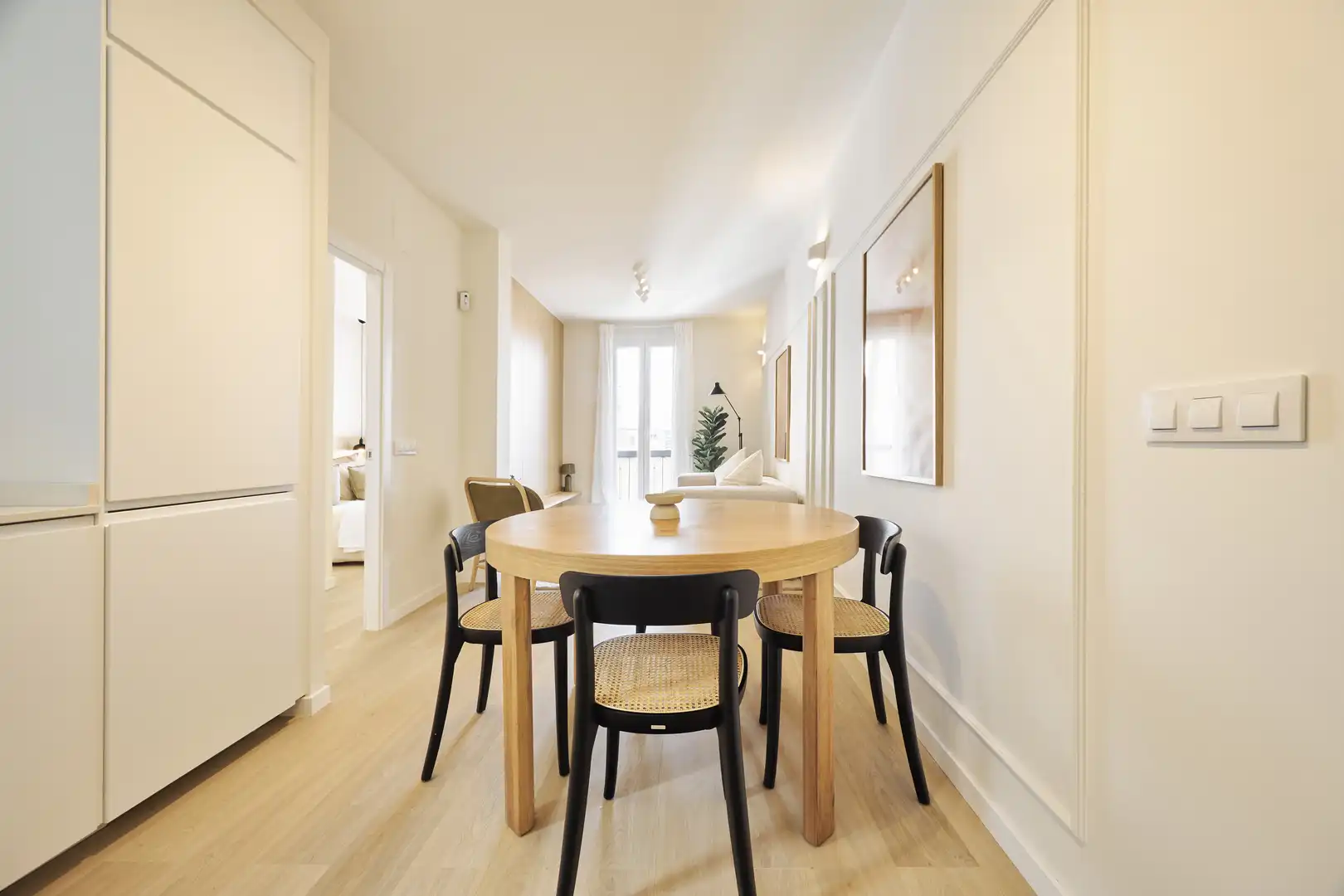 Esszimmer von Wohnung zur Miete in Madrid mit Klimaanlage und Balkon