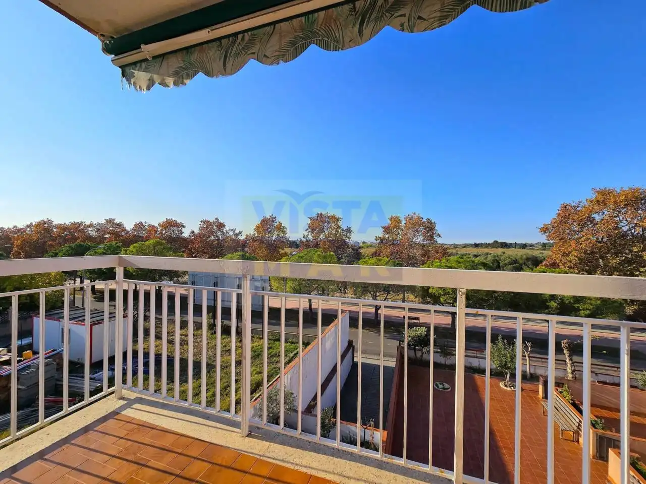 Balcony of Attic for rent in Cubelles  with Air Conditioner, Heating and Parquet flooring
